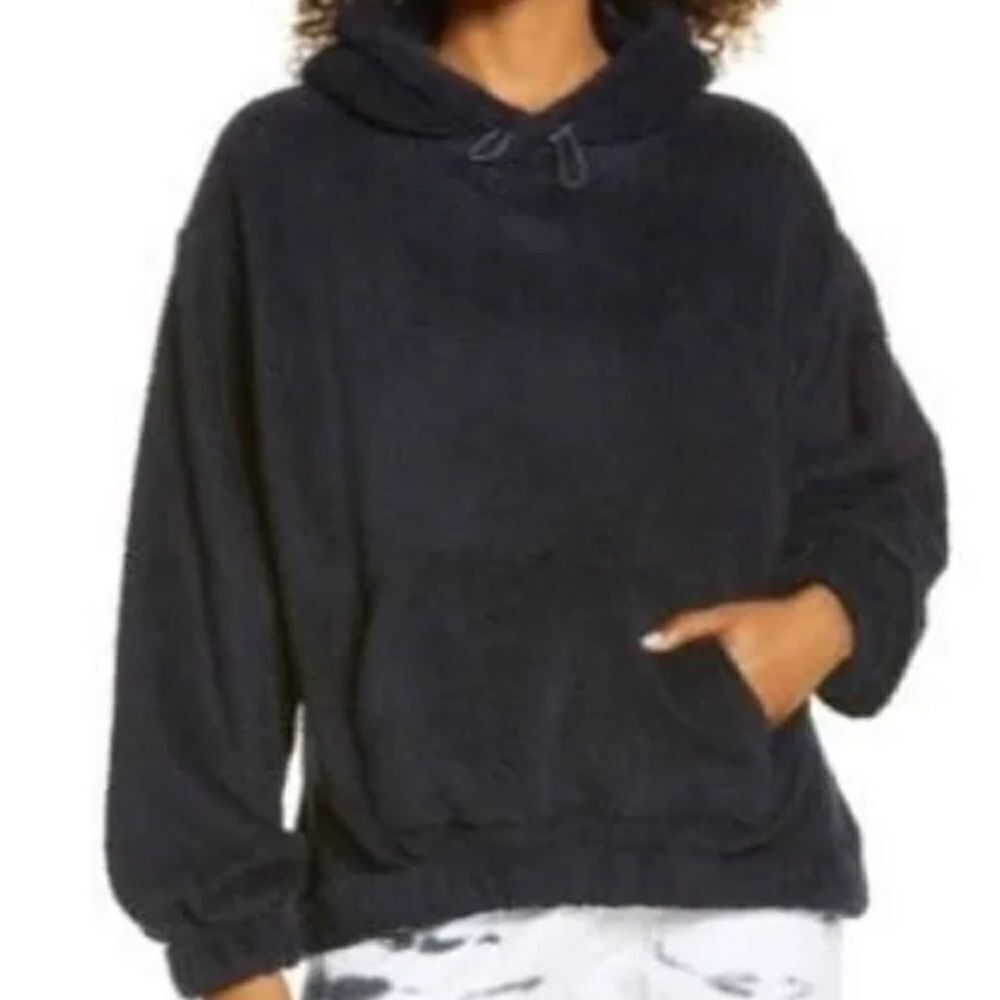 Zella navy Sherpa  hoodie
